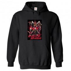 Legends Of Horror Classic Unisex Kids and Adults Pullover Hoodie For Horror Movie Fans